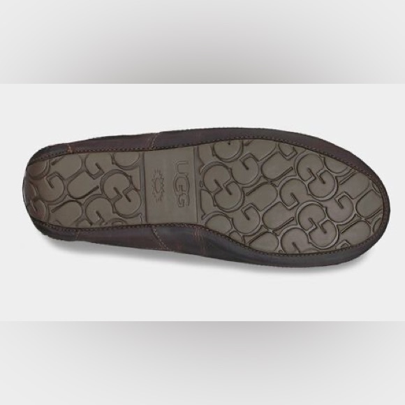 UGG MENs ASCOT CTEA LEATHER SLIPPER  8 M - Brand New - Picture 7 of 8